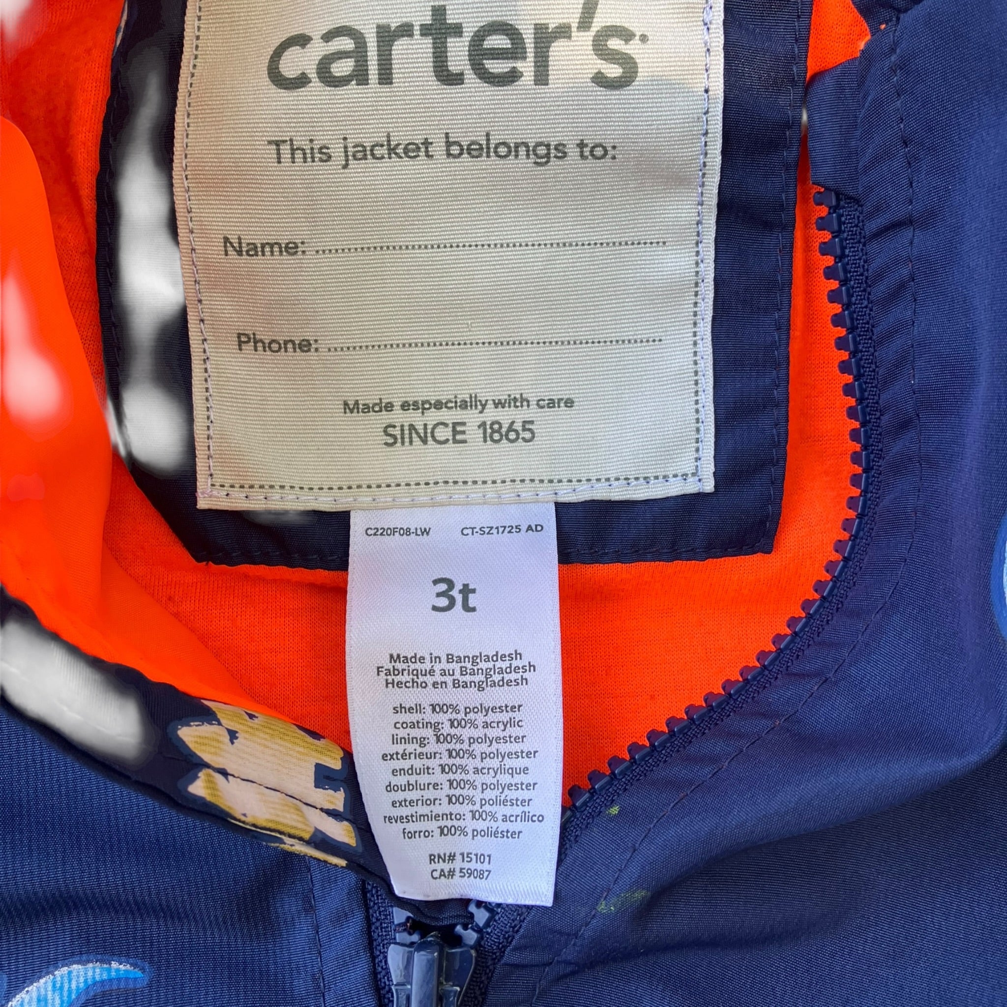 Carter's Boys' Rainslicker Rain Jacket